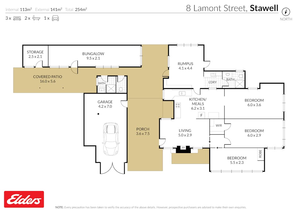 8 Lamont Street, Stawell, VIC, 3380 - Floorplan 1
