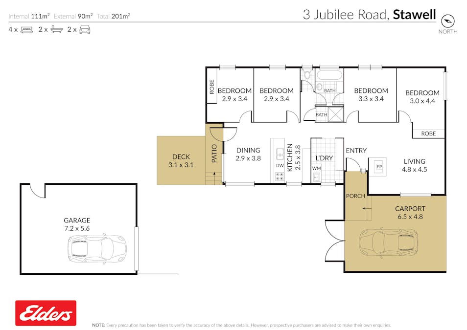 3 Jubilee Road, Stawell, VIC, 3380 - Floorplan 1