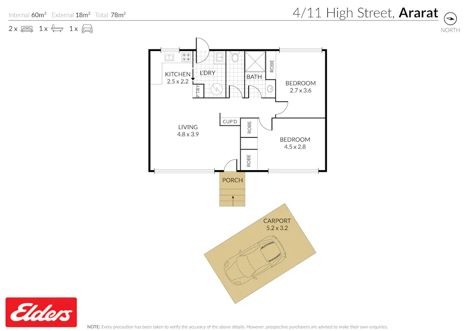4/11 High Street, Ararat, VIC, 3377 - Floorplan 1