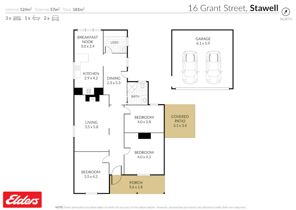 16 Grant Street, Stawell, VIC, 3380 - Floorplan 1