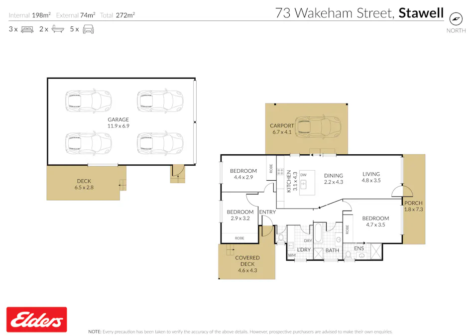 73 Wakeham Street, Stawell, VIC, 3380 - Floorplan 1