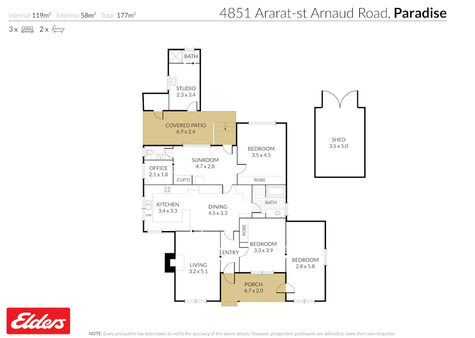 4851 Ararat-St Arnaud Road, Paradise, VIC, 3477 - Floorplan 1