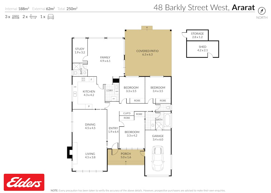 48 Barkly Street West, Ararat, VIC, 3377 - Floorplan 1