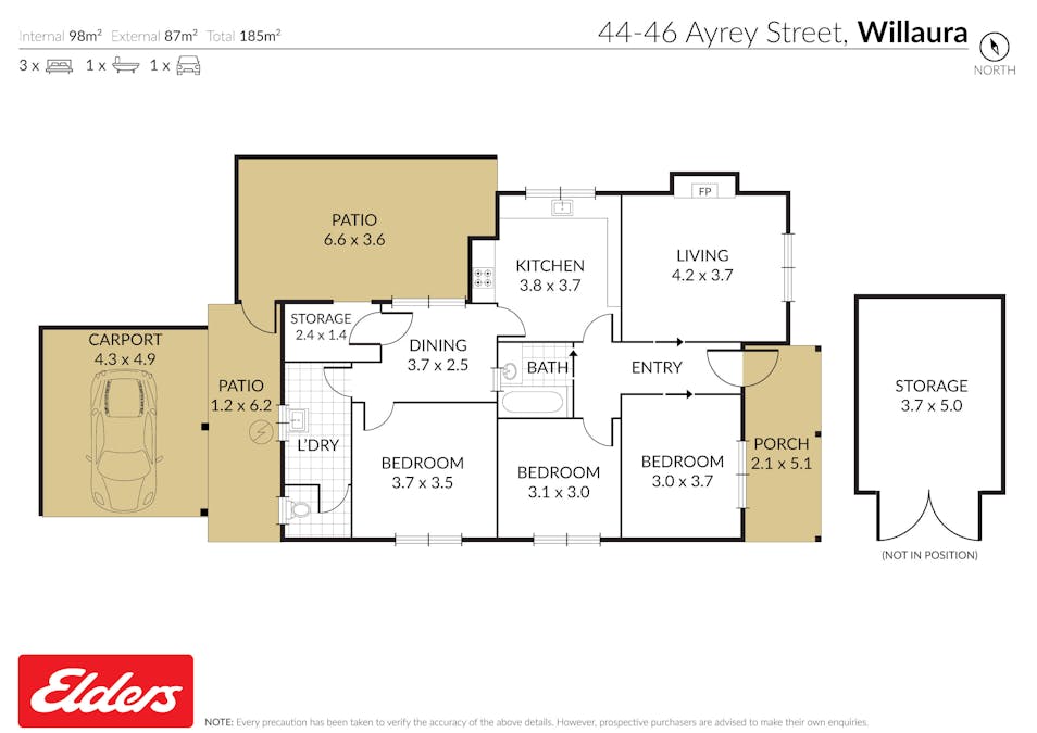 44-46 Ayrey Street, Willaura, VIC, 3379 - Floorplan 1