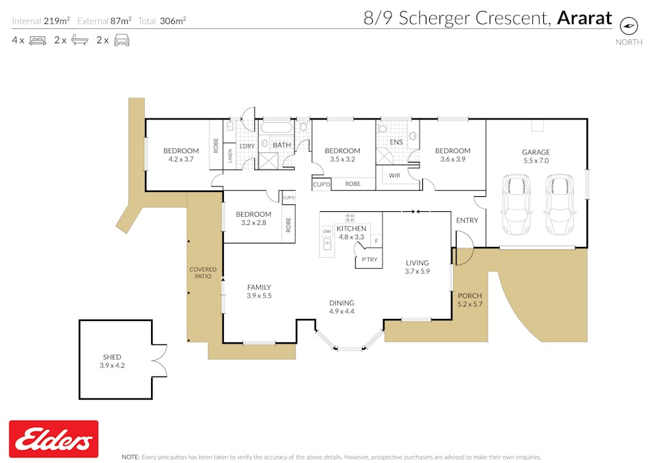 8/9 Scherger Crescent, Ararat, VIC, 3377 - Floorplan 1