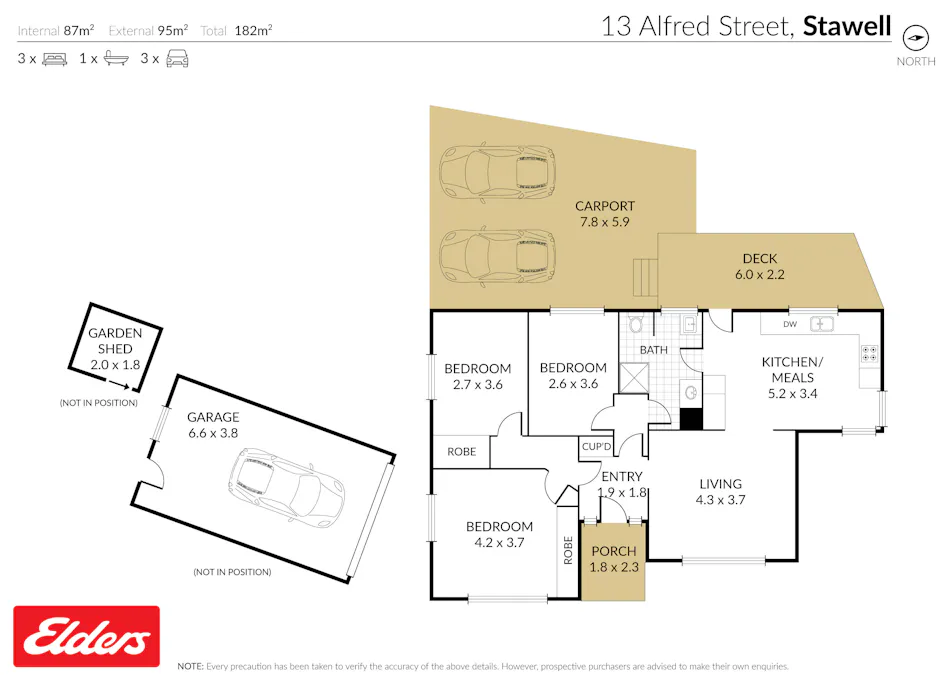 13 Alfred Street, Stawell, VIC, 3380 - Floorplan 1