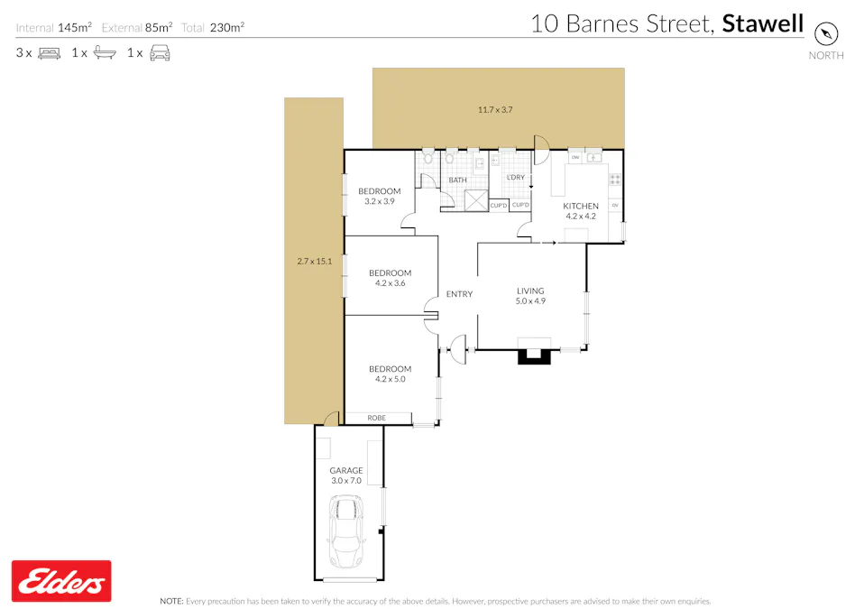 10 Barnes Street, Stawell, VIC, 3380 - Floorplan 1