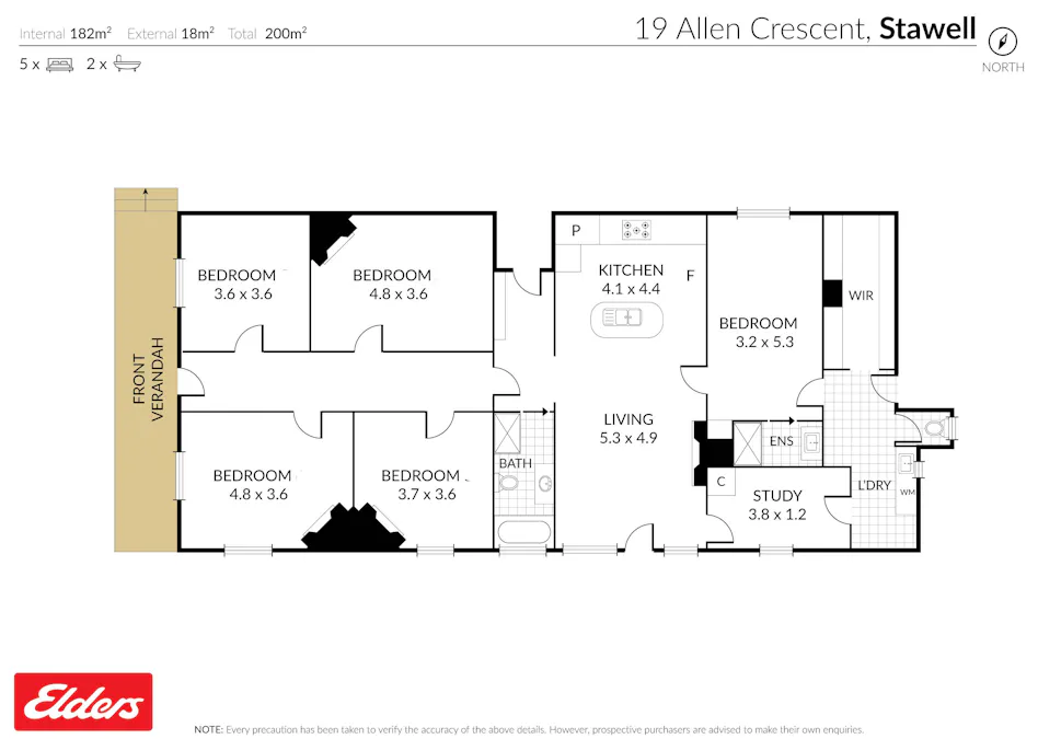19 Allen Crescent, Stawell, VIC, 3380 - Floorplan 1