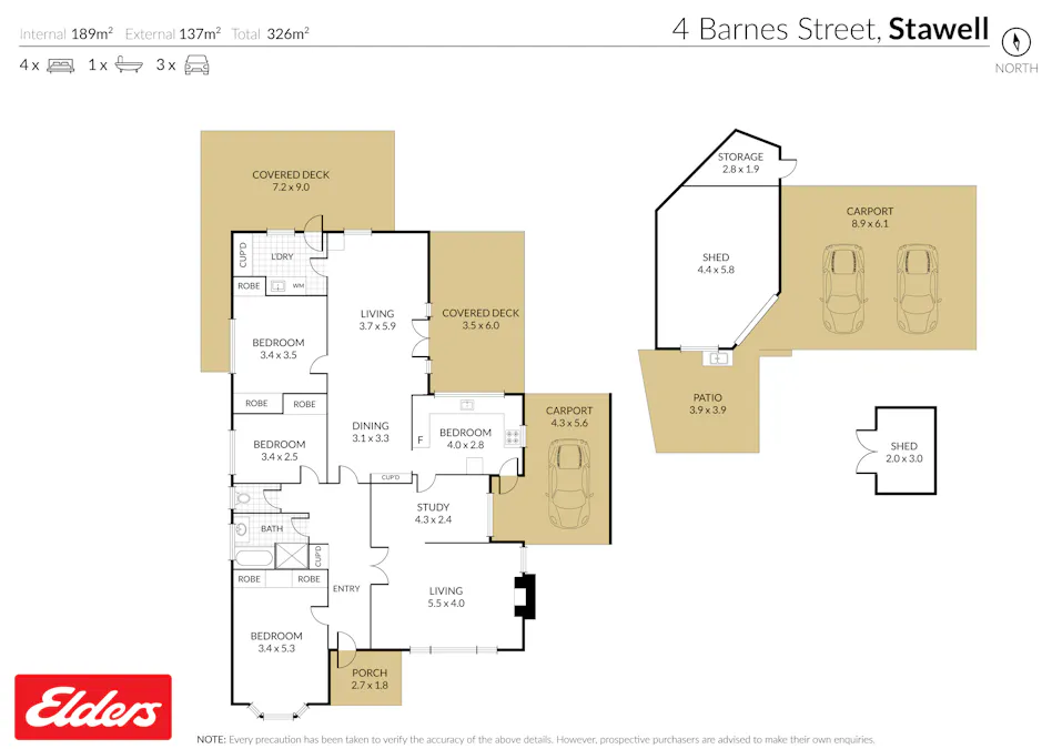 4 Barnes Street, Stawell, VIC, 3380 - Floorplan 1
