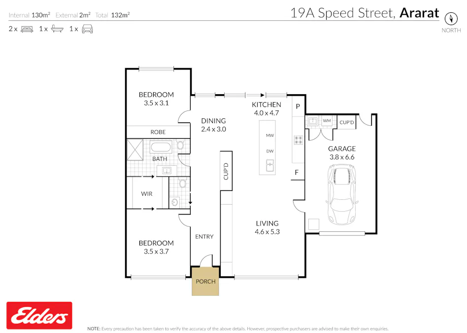 19A Speed Street, Ararat, VIC, 3377 - Floorplan 1