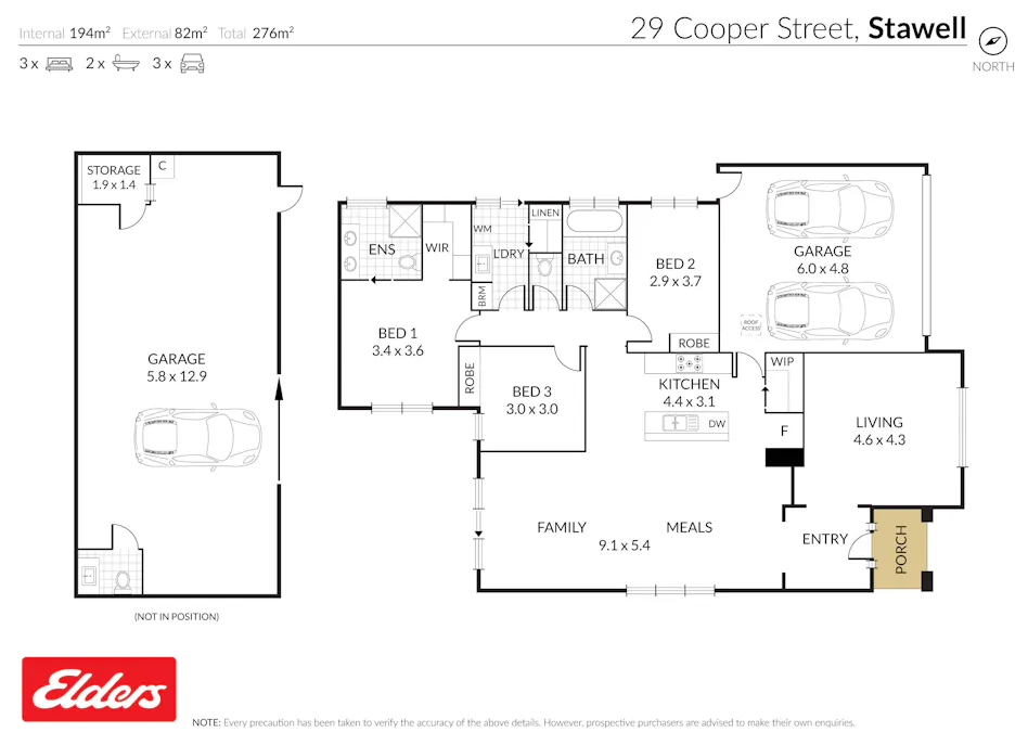 29 Cooper Street, Stawell, VIC, 3380 - Floorplan 1