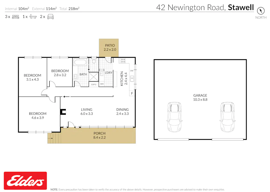 42 Newington Road, Stawell, VIC, 3380 - Floorplan 1