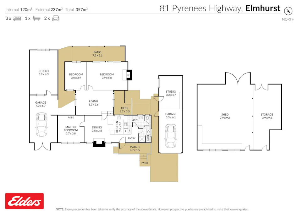 81 High Street, Elmhurst, VIC, 3469 - Floorplan 1