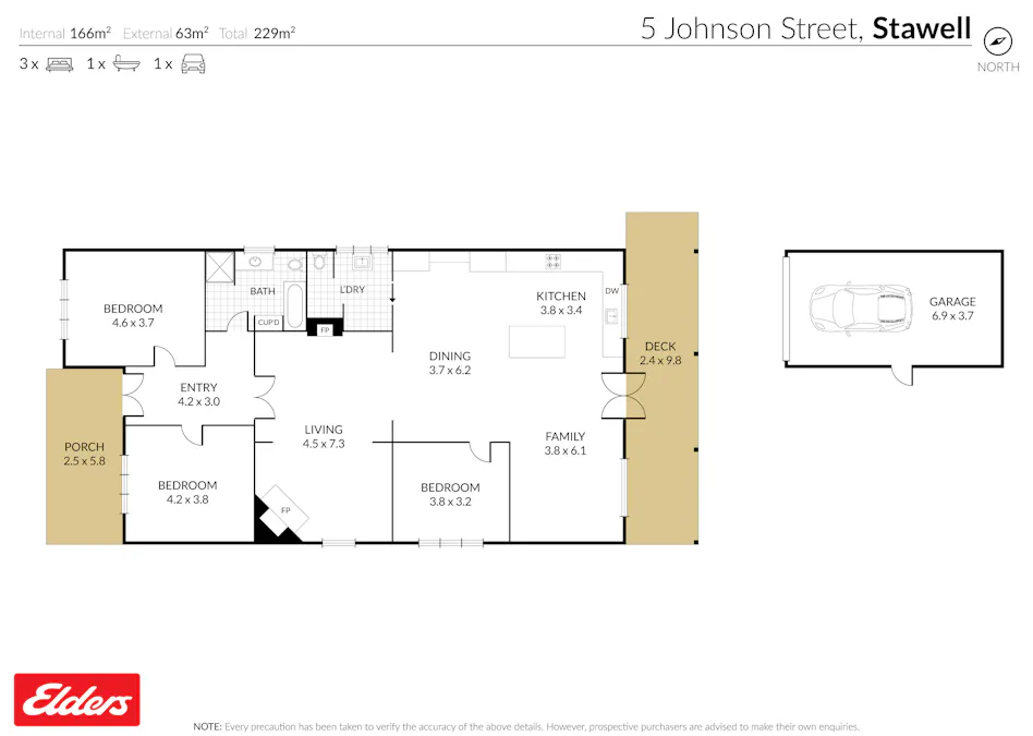 5 Johnson Street, Stawell, VIC, 3380 - Floorplan 1