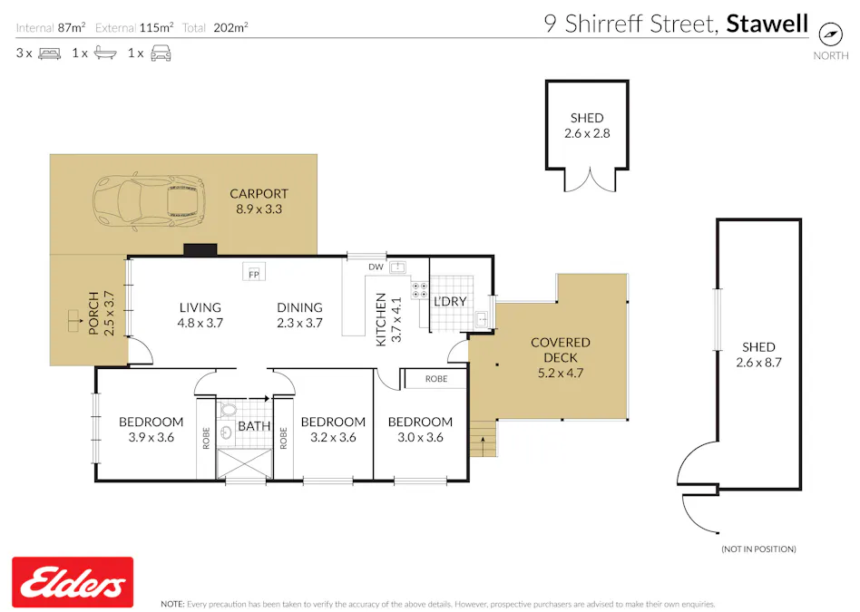 9 Shirreff Street, Stawell, VIC, 3380 - Floorplan 1