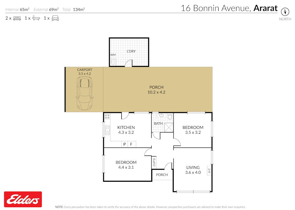 16 Bonnin Avenue, Ararat, VIC, 3377 - Floorplan 1