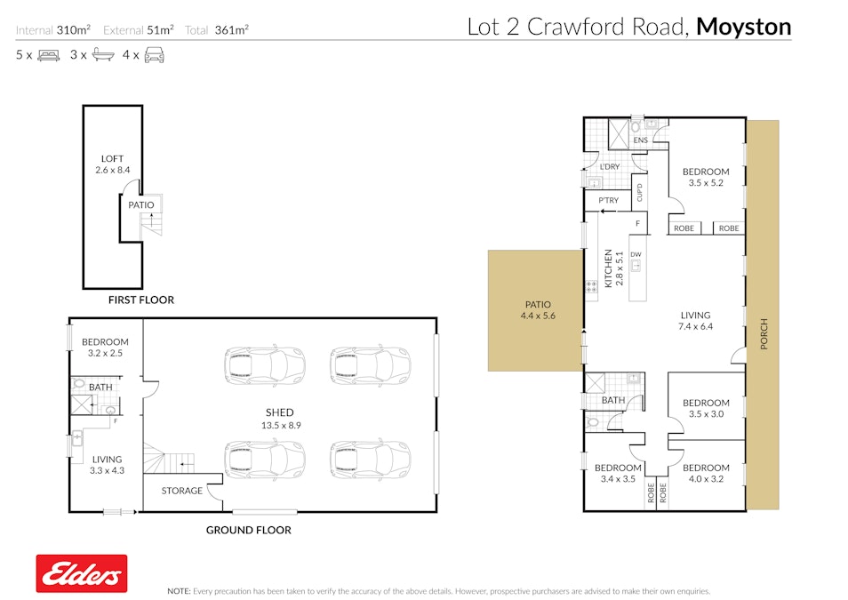 Lot 2 Crawford Road, Moyston, VIC, 3377 - Floorplan 1