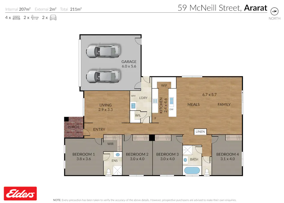 59 McNeill Street, Ararat, VIC, 3377 - Floorplan 1