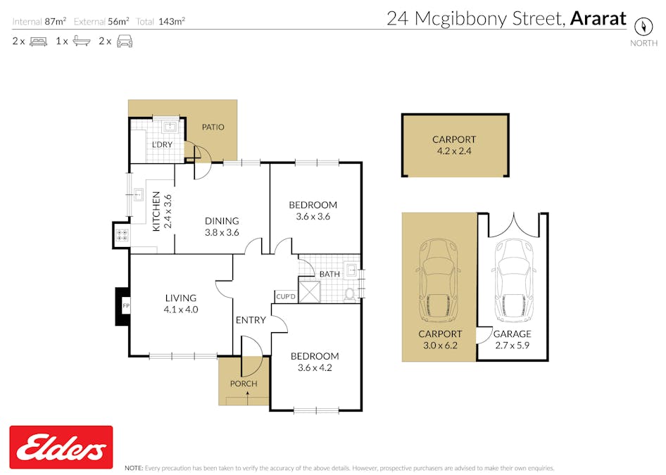 24 Mcgibbony Street, Ararat, VIC, 3377 - Floorplan 1