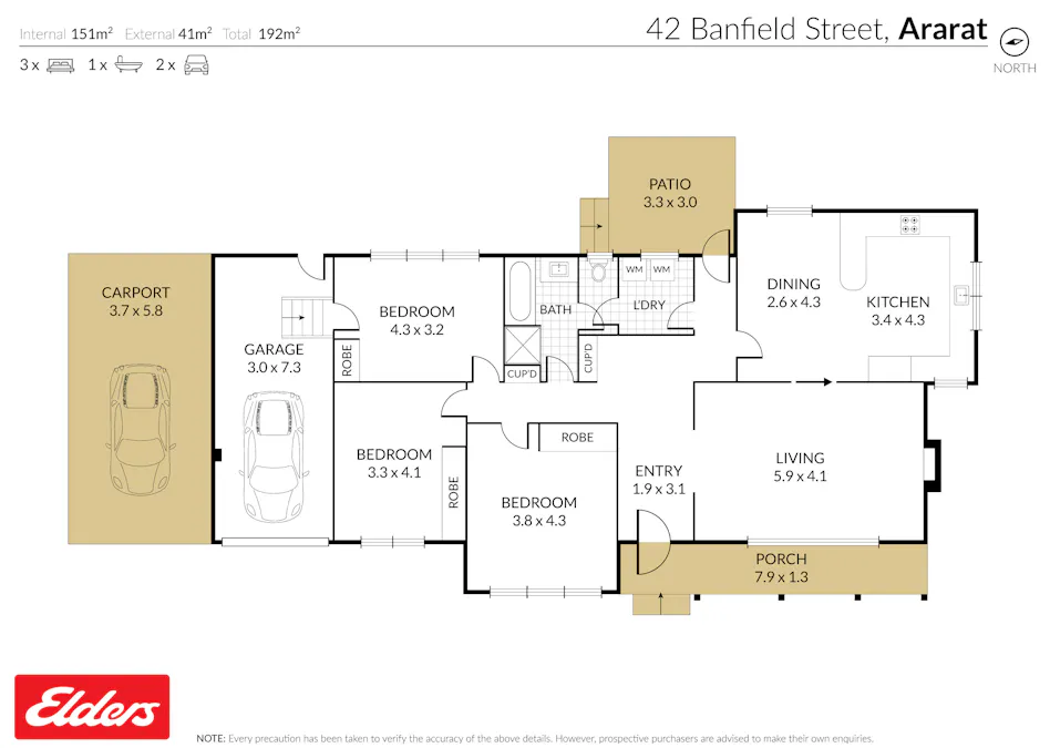 42 Banfield Street, Ararat, VIC, 3377 - Floorplan 1