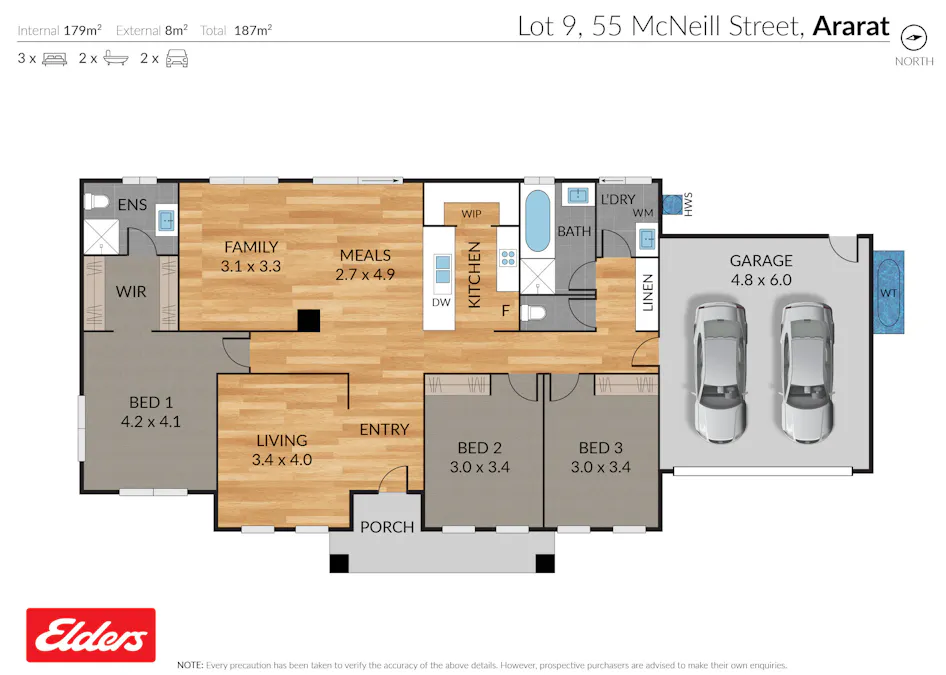 55  McNeill Street, Ararat, VIC, 3377 - Floorplan 1