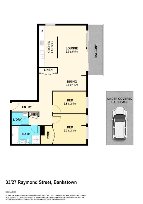 33/27 Raymond Street, Bankstown, NSW, 2200 - Floorplan 1