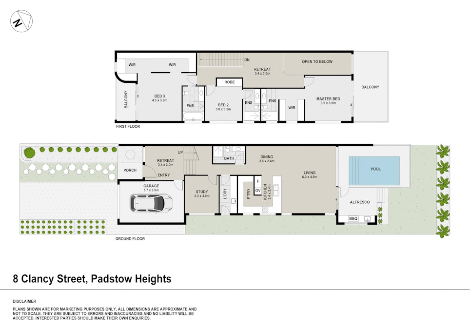 8 Clancy Street, Padstow Heights, NSW, 2211 - Floorplan 1