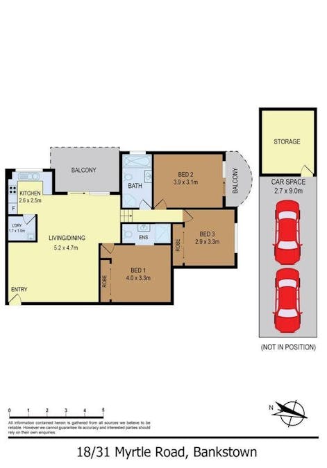 18/31-33 Myrtle Road, Bankstown, NSW, 2200 - Floorplan 1