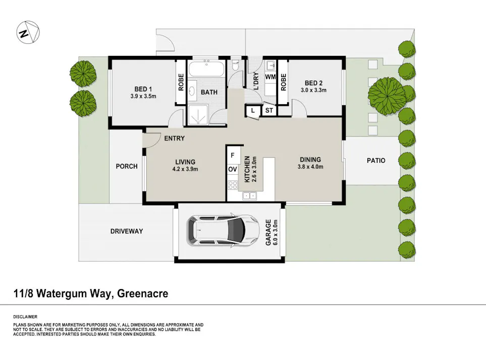 11/8 Watergum Way, Greenacre, NSW, 2190 - Floorplan 1