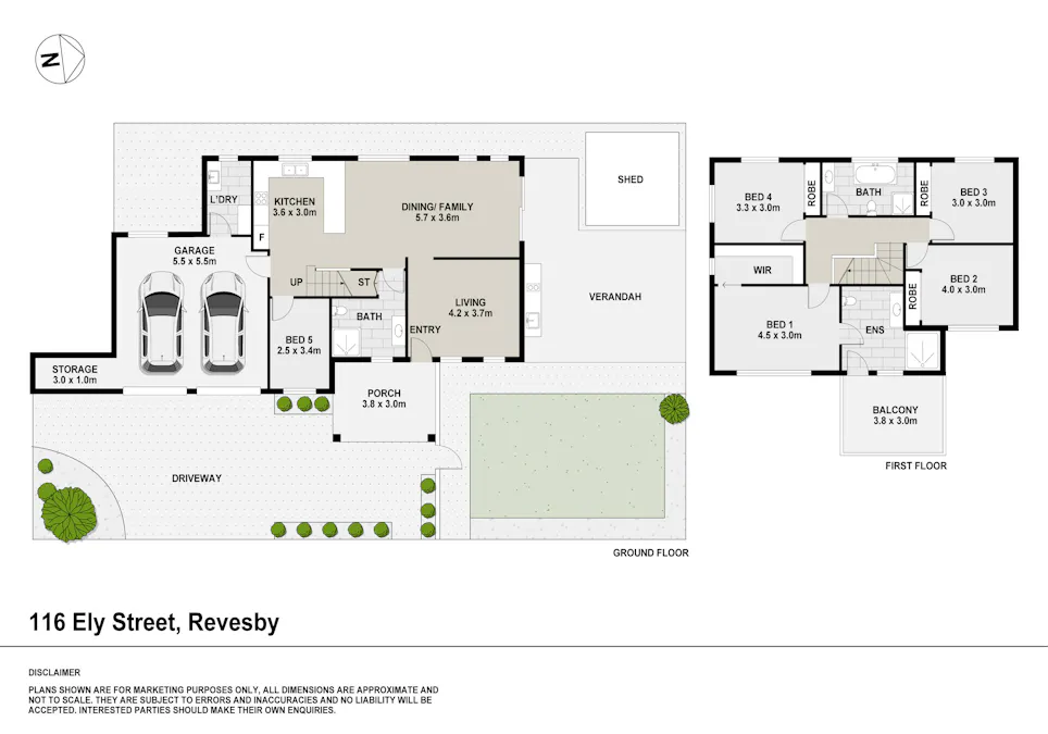 116 Ely Street, Revesby, NSW, 2212 - Floorplan 1