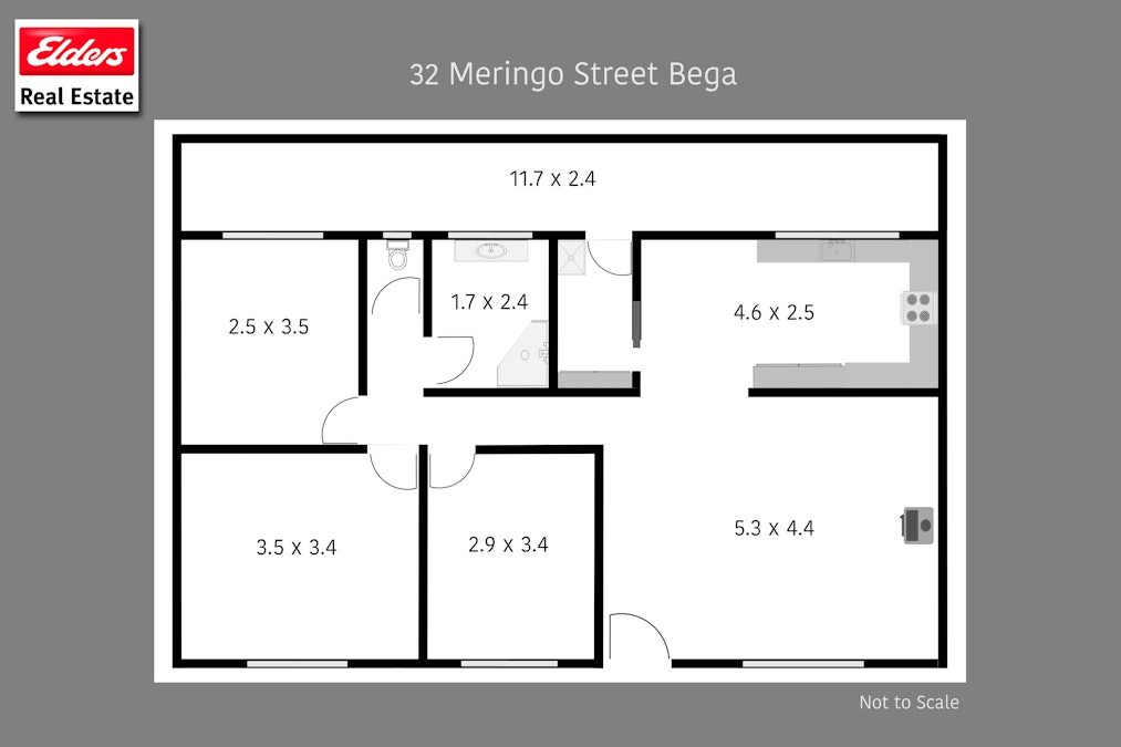 32 Meringo Street, Bega, NSW, 2550 - Floorplan 1