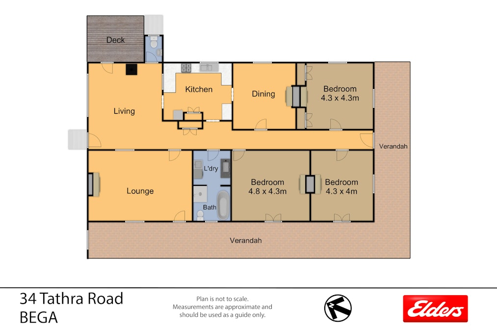 34 Tathra Road, Bega, NSW, 2550 - Floorplan 1