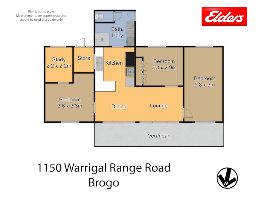 1150 Warrigal Range Road, Brogo, NSW, 2550 - Floorplan 1