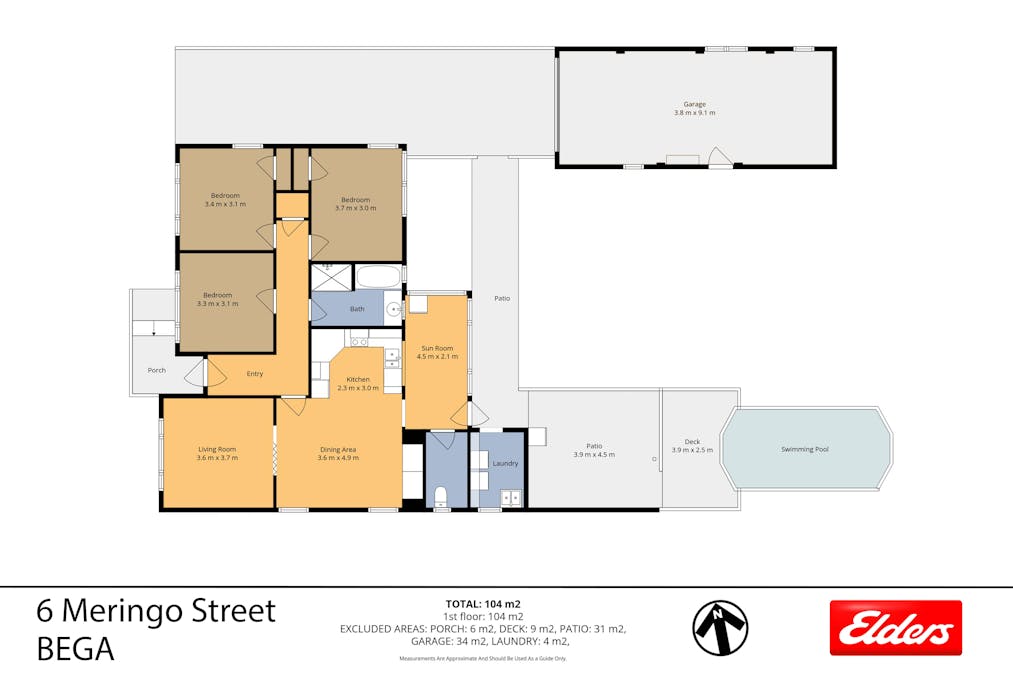 6 Meringo Street, Bega, NSW, 2550 - Floorplan 1