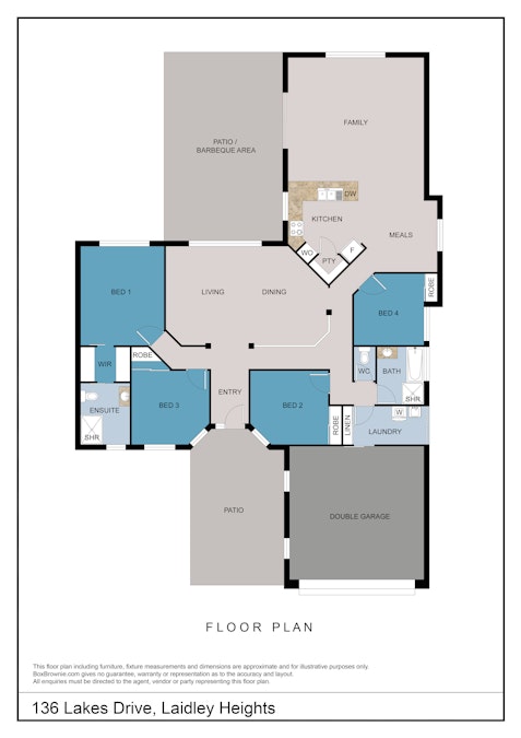 136 Lakes Drive, Laidley Heights, QLD, 4341 - Floorplan 1