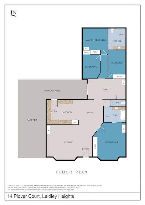 14 Plover Court, Laidley Heights, QLD, 4341 - Floorplan 1