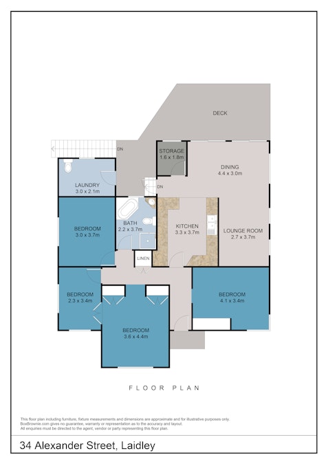 34 Alexander Street, Laidley, QLD, 4341 - Floorplan 1