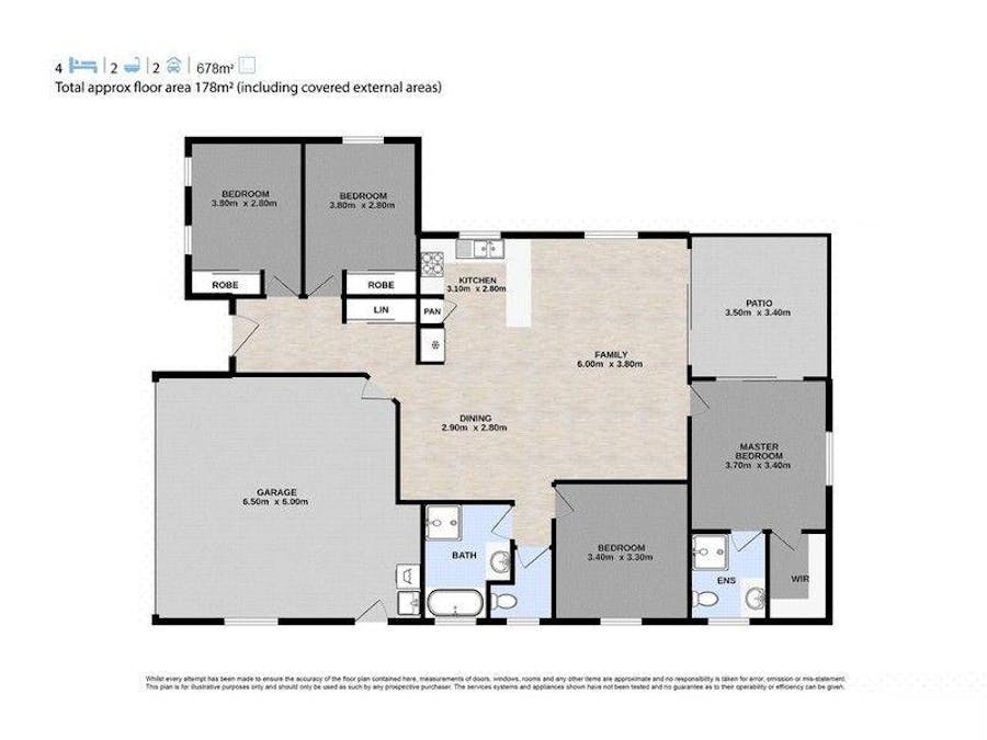 18 Blaxland Court, Laidley North, QLD, 4341 - Floorplan 1