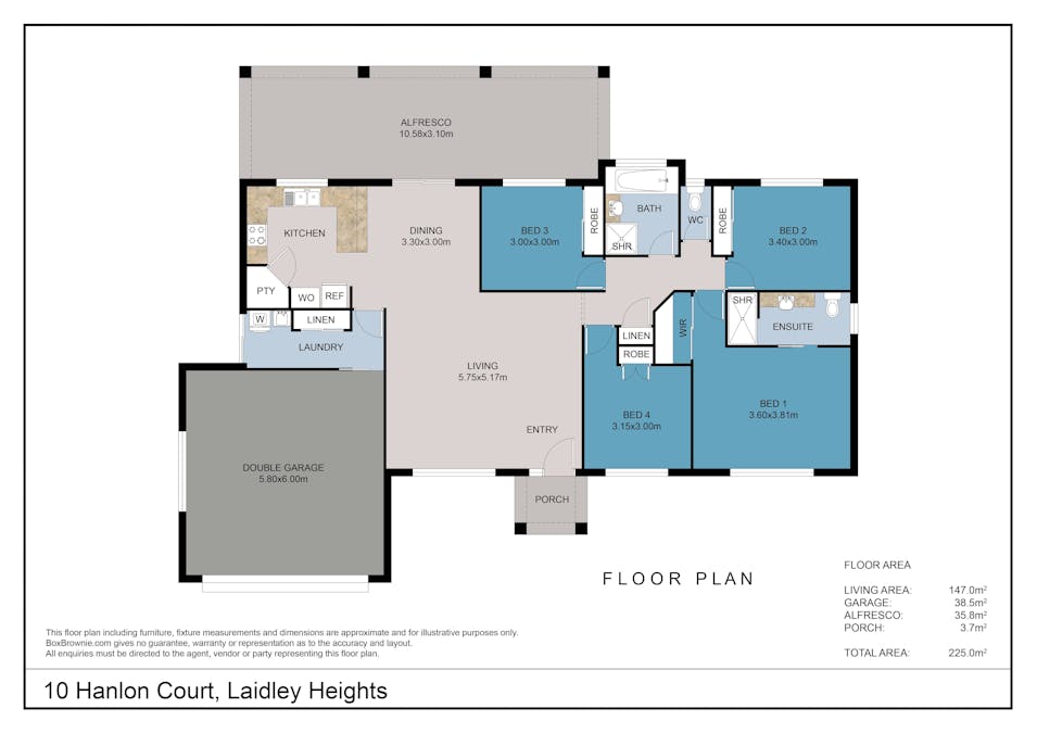 10 Hanlon Court, Laidley Heights, QLD, 4341 - Floorplan 1