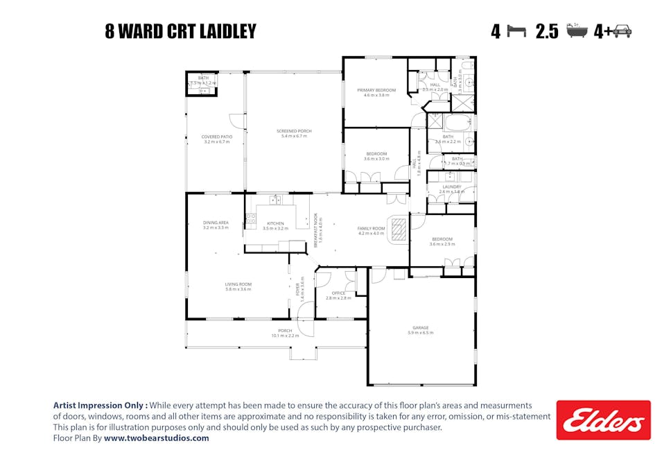 8 Ward Court, Laidley, QLD, 4341 - Floorplan 1