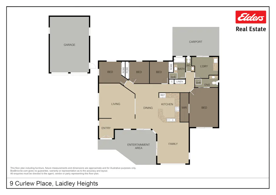 9 Curlew Place, Laidley Heights, QLD, 4341 - Floorplan 1