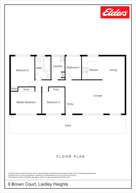 9 Brown Court, Laidley Heights, QLD, 4341 - Floorplan 1