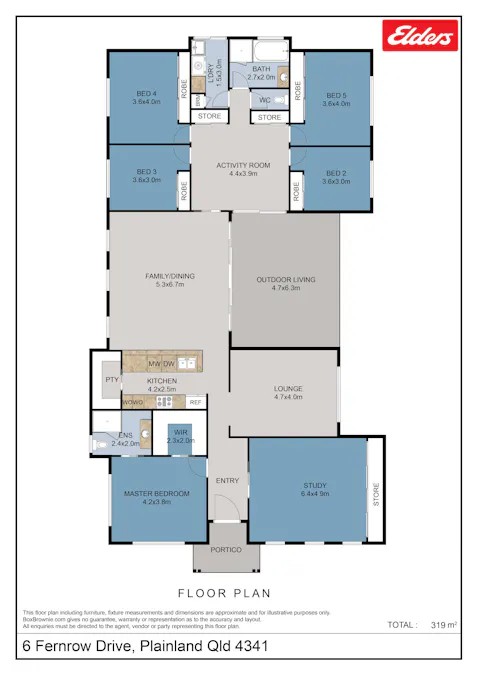 6 Fernrow Drive, Plainland, QLD, 4341 - Floorplan 1