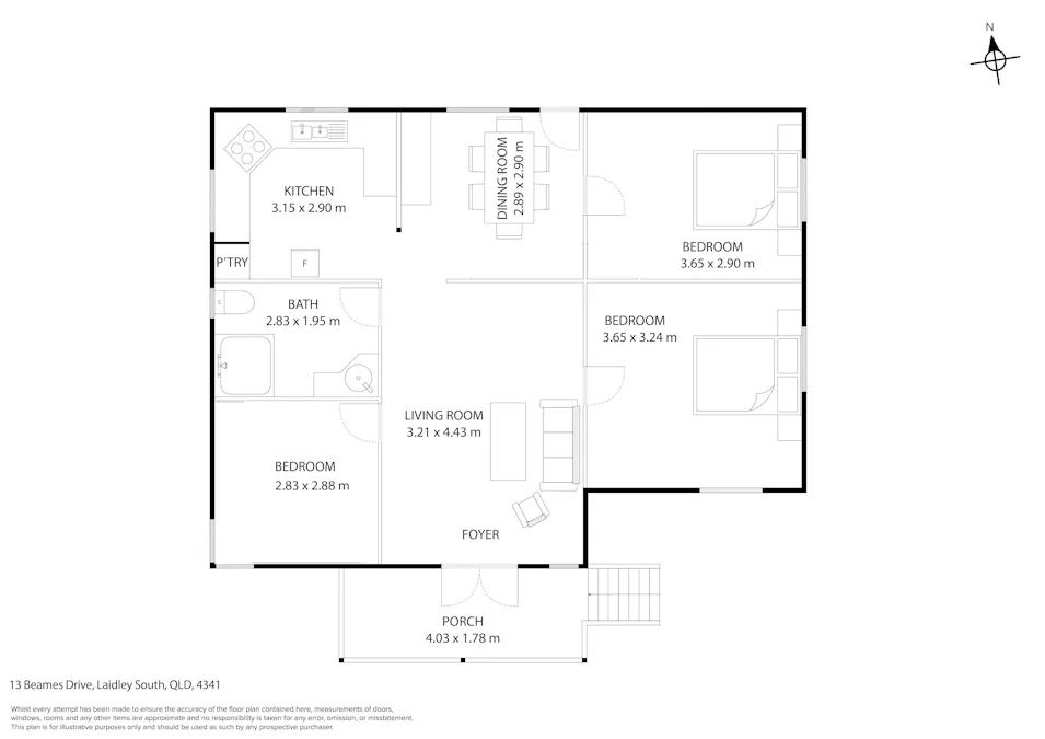 13 Beames Drive, Laidley South, QLD, 4341 - Floorplan 1