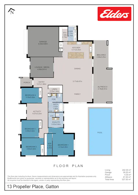 13 Propeller Place, Gatton, QLD, 4343 - Floorplan 1