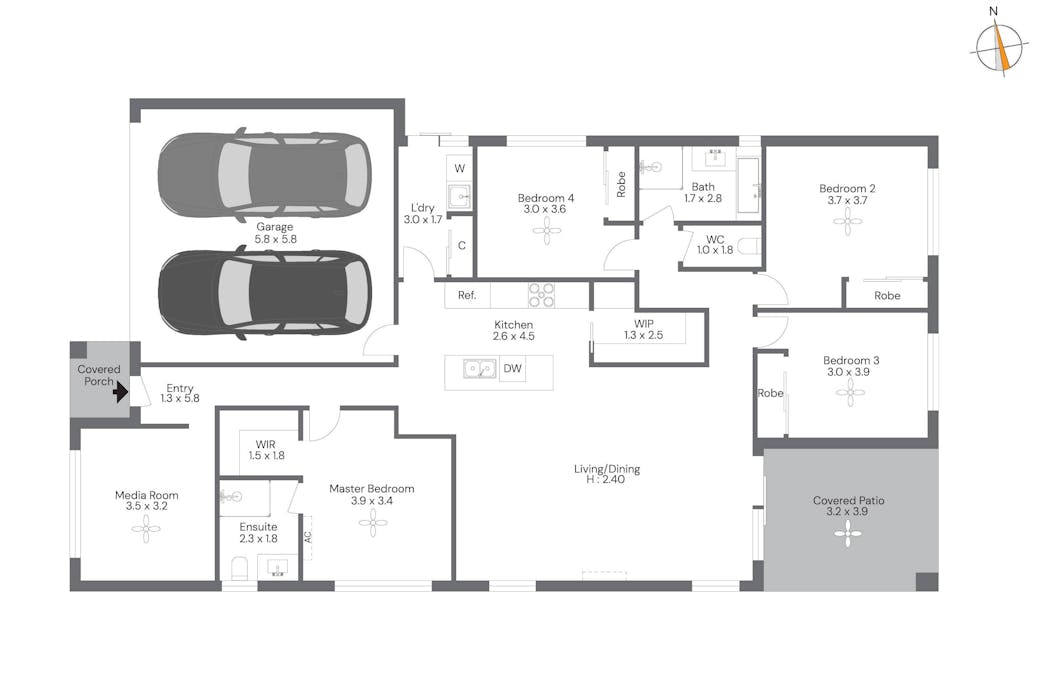 Plainland, QLD, 4341 - Floorplan 1