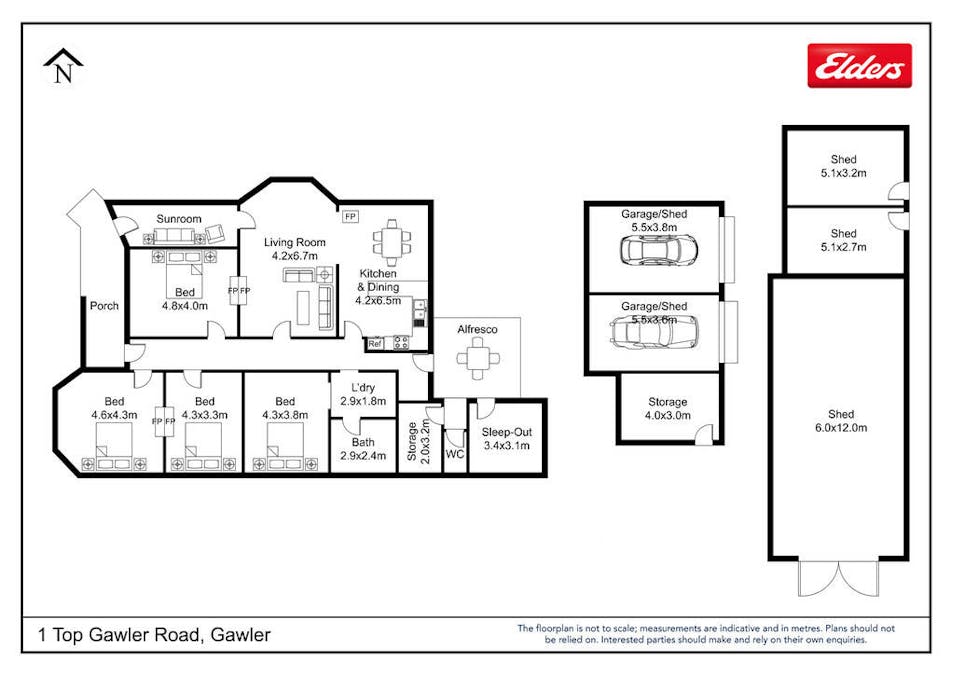 1 Top Gawler Road, Gawler, TAS, 7315 - Floorplan 1