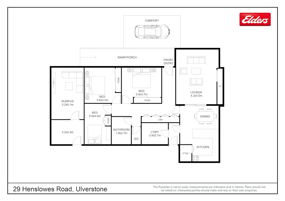 29 Henslowes Road, Ulverstone, TAS, 7315 - Floorplan 1