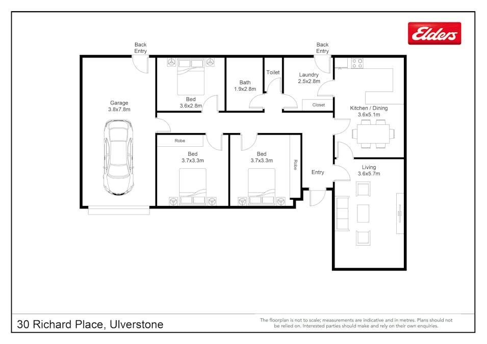30 Richard Place, Ulverstone, TAS, 7315 - Floorplan 1