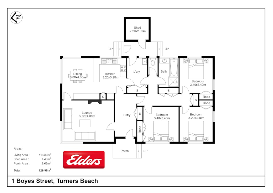 1 Boyes Street, Turners Beach, TAS, 7315 - Floorplan 1